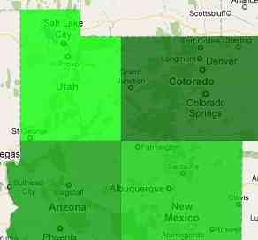 Four corners state shapes