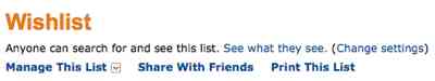 Share Wishlist With Friends