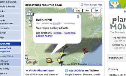 NPR's site with edited map