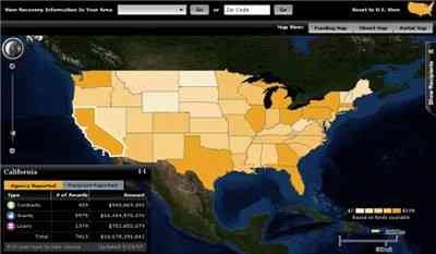 Recovery.gov map of spending